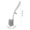 Dishwashing Brush Long Handle Dense Bristles Labor-saving Remove Kitchen Sink Stove Dish Washing Cleaning Brush For Home (Color : Gray) view 4
