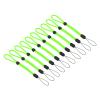 PATIKIL 200mm 8 Inch Hand Wrist Strap Lanyards, 20 Pcs Nylon Adjustable Wristlet String Cord for Cellphone Flashlight USB Key Chain Camera Bottom, Green view 1