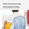 Belkin Apple AirTag Reflective Secure Holder w/Key Ring - AirTag Keychain - AirTag Holder - AirTag Keychain Accessories - Reflective & Scratch Resistant AirTag Case w/Raised Edges - 2-Pack Black view 2