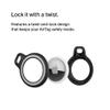 Belkin Apple AirTag Reflective Secure Holder w/Key Ring - AirTag Keychain - AirTag Holder - AirTag Keychain Accessories - Reflective & Scratch Resistant AirTag Case w/Raised Edges - 2-Pack Black view 3