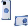 Case for Aligator S5550 Senior Case Compatible with Aligator S5550 Senior Phone Case PC backplane + Silicone Soft Frame Cover [360 Metal Ring, Magnetic Car Mount] CSKB-LAN view 1