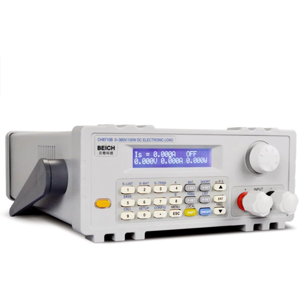 Programmable DC Electronic Load Tester CH8710B 360V/30A 150W DC Power Supply Battery Capacity Discharge Tester, 0.1% Accuracy Electric Circuit Testing Device