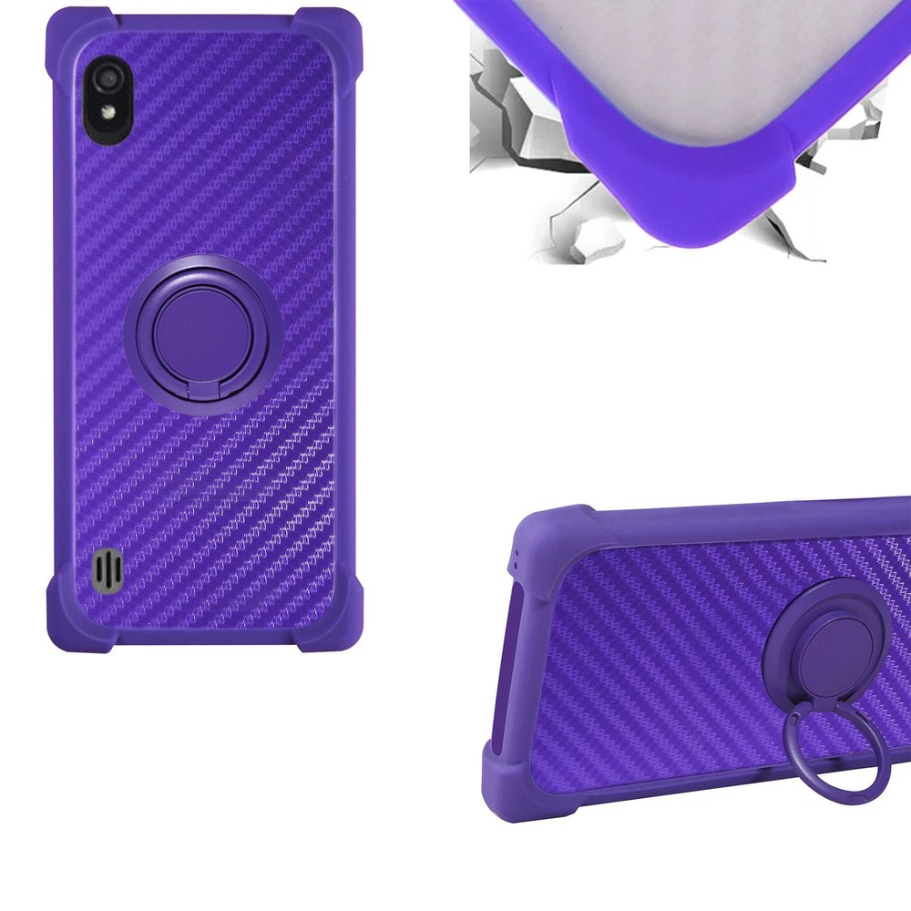 Case for Bounce SL201D Case Compatible with Bounce SL201D Phone Case PC backplane + Silicone Soft Frame Cover [360 Metal Ring, Magnetic Car Mount] TZZH-ZI