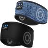 MUSICOZY Sleep Headphones Bluetooth Headband, Sleep Mask With Bluetooth Sleep Headphones, Sports Sleeping Headphones Sleep Earbuds with Ultra-Thin HD Stereo Speakers for Travel Workout, 2 Packs view 1
