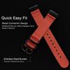 Abanen Nylon Bands for Fitbit Charge 6 / Charge 5, Woven Nylon Quick Dry Band Wrist Strap with Stainless Steel Ring Clasp Adjustable Compatible with Fitbit Charge 5 for Men and Women (Orange) view 2