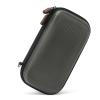 GLCON Dustproof Carrying Case Electronic Accessories Cable Organizer - Portable Small Travel Charger Case Power Bank Phone Pouch - Double Zippers Wallet Hard EVA Storage Carry Bag - Silver Grey view 1