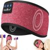 MUSICOZY Sleep Headphones Bluetooth Headband, Sleep Mask with Bluetooth Sleep Headphones, Sports Sleeping Headphones Sleep Earbuds with Ultra-Thin HD Stereo Speakers for Travel Workout, 2 Packs view 3