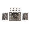 3pcs/kit Box Latch Hasp Clasp Hinges w/Screw Suitcase Cabinet Retro Bronze Jewelry Wooden Case Vintage Hardware view 2
