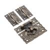 3pcs/kit Box Latch Hasp Clasp Hinges w/Screw Suitcase Cabinet Retro Bronze Jewelry Wooden Case Vintage Hardware view 4