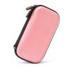 GLCON Electronic Organizer Travel Case - Shockproof Carrying Case Hard Protective Tech Pouch for Power Bank, Earbuds, Hard Drive, Smartphone, Cable, Charger, Adapter - Small Zipper Storage Bag - Pink view 1