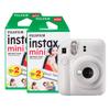 Fujifilm Instax Mini 12 Instant Camera with 40 Shot Film Pack - Clay White view 1
