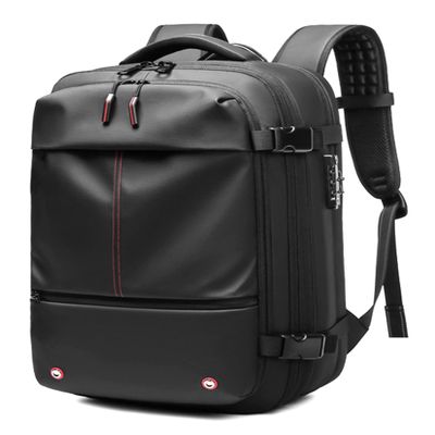 17.3 inch Laptop Backpack for Men, Oxford Cloth Travel Large Capacity Weekender Bag Business Commute Daypack (Black)