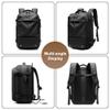 17.3 inch Laptop Backpack for Men, Oxford Cloth Travel Large Capacity Weekender Bag Business Commute Daypack (Black) view 2