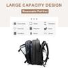 17.3 inch Laptop Backpack for Men, Oxford Cloth Travel Large Capacity Weekender Bag Business Commute Daypack (Black) view 4