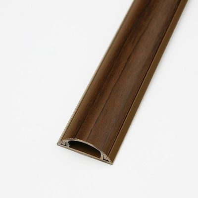 BYZOM Floor Cable Protector, Semi-Circle Floor Cable Cover, Self Adhesive Floor Cable Cover, Wood Grain Color, Perfect for Office, Home, Workshop, Warehouse, Concert, 1m Length (Color : 7, Size : C)