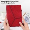 VODEFOX Case for Samsung Galaxy Tab A8 10.5'' 2022 Case, PU Leather Business Folio Flip Stand Cover Solid Color Stripe Design with Elastic Band for Galaxy Tab A8 10.5 inch [SM-X200/X205/X207] - Red view 3