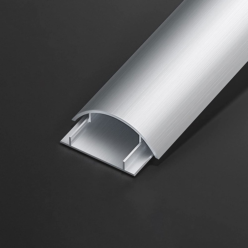 BYZOM 1m Floor Cable Cover, Aluminum Alloy Floor Cable Cover, Floor Cable Protector, Cable Channel to Protect Wires and Prevent Cable Trips for Office, Home (Size : B)