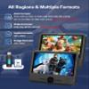 Car DVD Player Dual Screen, FANGOR 7.5 Inch DVD Player for Car Play The Same or Two Different Movies with Headrest Straps, Support Last Memory, AV Out/in, USB/SD Card, All Regions view 3