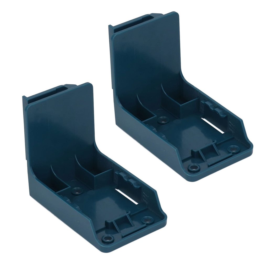 Battery Holder, 2PCS ABS Dual Purpose Organizer Case Burr Free Housing Wall Mounted Container Power Tool Battery Storage Rack