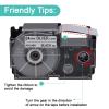 NineLeaf 50 Pack Compatible for XR-24SR XR24SR XR-24SR2S XR24SR2S 24mm 1'' Black on Silver Label Tape LT for EZ Label Printer CWL300 KL-430 KL-820 KL-7000 KL-7200 KL-8100 KL-8200 KL-C500 view 4