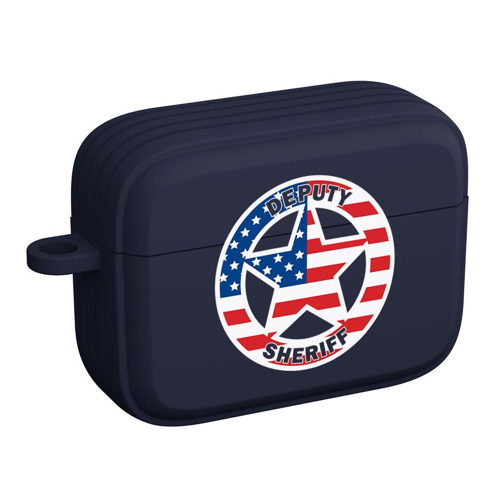 AFFINITY BANDS Law Enforcement HDX Case Cover Compatible with Apple AirPods Pro 1 & 2 (Deputy Sheriff Badge)