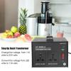 500 Watt Voltage Converter Transformer, 50HZ/60HZ Step Up/Down Transformer AC 110V/120V/220V/240V Power Converter 2 Universal Sockets CE Certified (US Plug) view 3
