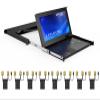 MT-VIKI 8 Port VGA KVM Console + 10ft VGA KVM Cable, DIP Switch, Push Button, Manual, Black view 2
