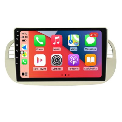 9" Car Radio Stereo for Fiat 500 Multimedia Upgrade Dash Kit, 4+64GB 8-Core Android11 GPS Navigation Multimedia Player with Car-Play Android Auto,SWC,DSP,RDS