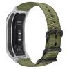 C2D JOY Canvas Nylon Bands Compatible with Garmin Vivosmart 5 tracker Replacement Bands with Transparent Case-Army Green view 1