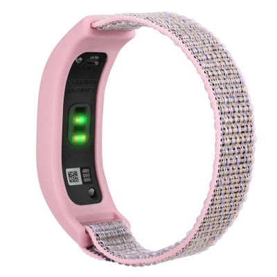 C2D JOY Sport Mesh Nylon Bands Compatible with Garmin Vivosmart 3/4 tracker Replacement Bands with Case-Pink