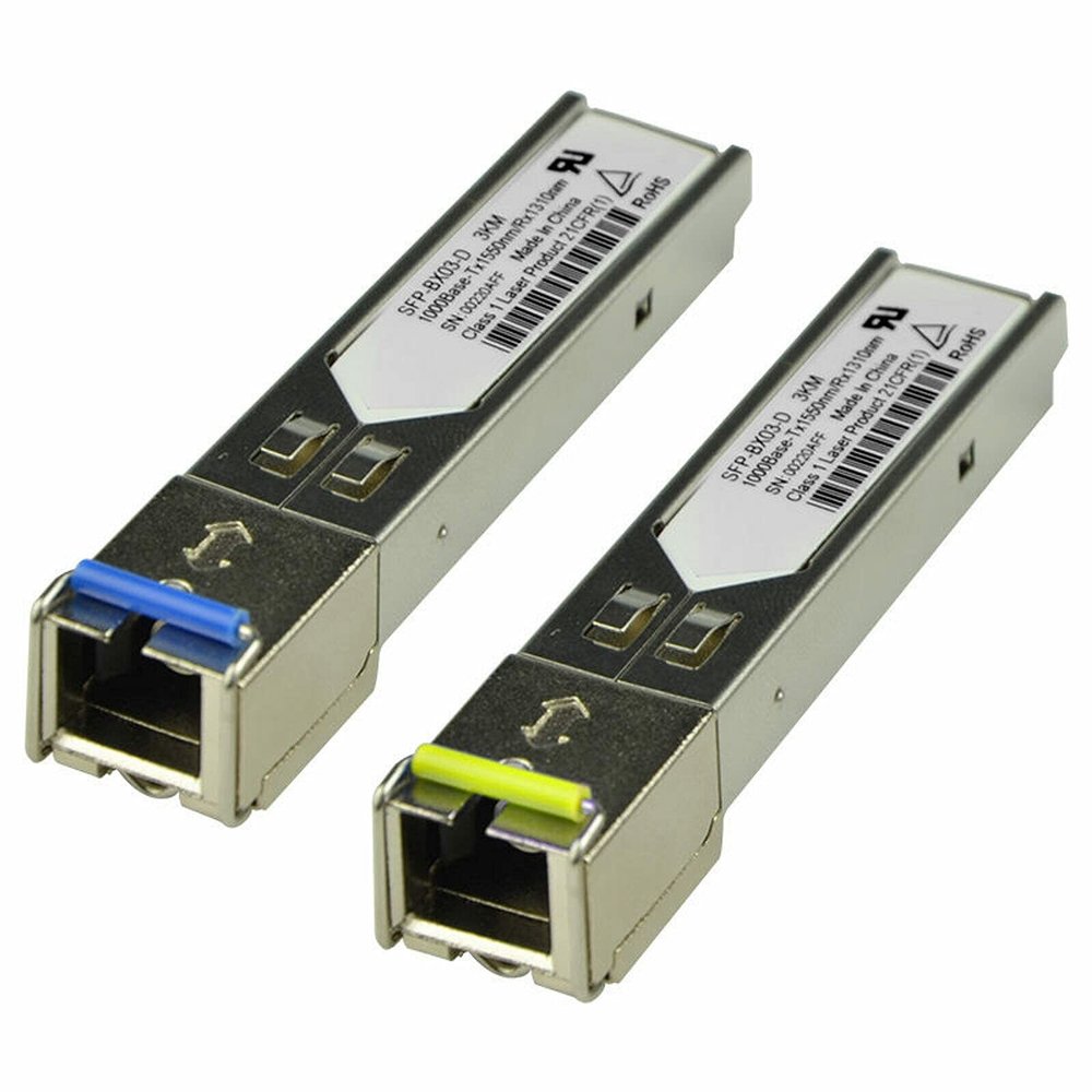 DAGIJIRD 1 Pair 1.25G Single-Mode 1000BASE BiDi 1310nm/1550nm 3km SC Simplex Connector SFP Transceiver Module SFP-BX03-D