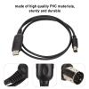 8 Pin Mini Din to USB 8 Pin Din Female to USB Cable PVC Write Frequency Cable 8 Pin Mini Din Plug Stable USB Programming Cable for Ft100D Ft817 Ft857 Ft897 Ct62 view 2