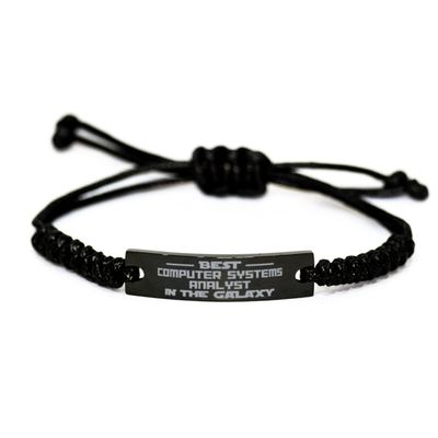 Best Computer Systems Analyst in Galaxy Rope Bracelet Computer Systems Analyst Gifts for Coworker Computer Systems Analyst Bracelet Motivational Gifts,Computer Systems Analyst Funny Birthday