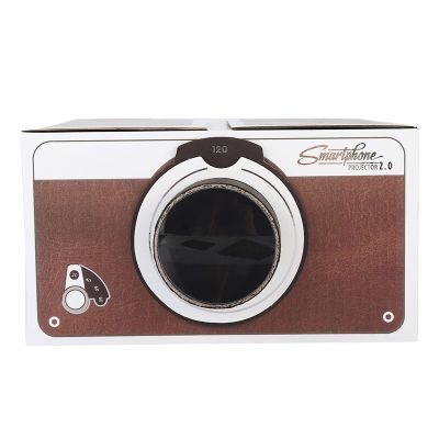 Cardboard Projector For Phone Movie Projector Indoor Bluetooth Cardboard Second Generation Mini Diy Home Portable for Smart Mobile Phone Projector Home Cinema