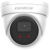 Seco-Larm EV-N2806-2W4WQ IP 4K (8MP) 2.8mm Turret Camera; 1/2.8" CMOS Sensor; 3840 x 2160 Max Resolution; WDR; 3DNR; ICR Sensitivity Adjustment; Smart IR; IR Range up to 98 feet; AI Support; White view 2