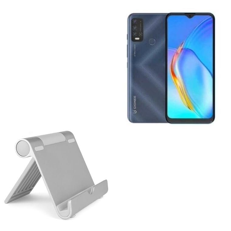 BoxWave Stand and Mount Compatible with Gionee P15 Pro - VersaView Aluminum Stand, Portable, Multi Angle Viewing Sturdy