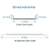 NECABLES 2Pack Phone Cord for Landline Telephone Handset Cord Curly Coiled Phone Cable RJ9 4P4C Male to Male Gray view 2