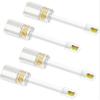 NECABLES 4Pack Phone Cord Detangler for Landline Telephone Handset Cord Detangler for Desk Phone RJ9 4P4C Male to Female White view 1