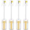 NECABLES 4Pack Phone Cord Detangler for Landline Telephone Handset Cord Detangler for Desk Phone RJ9 4P4C Male to Female White view 2