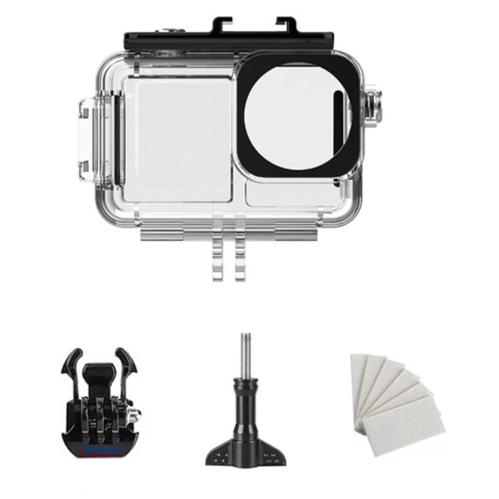 MOUDOAUER 131ft/40m Waterproof Case Diving Underwater Housing Shell for DJI Osmo Action 3 Accessory Part