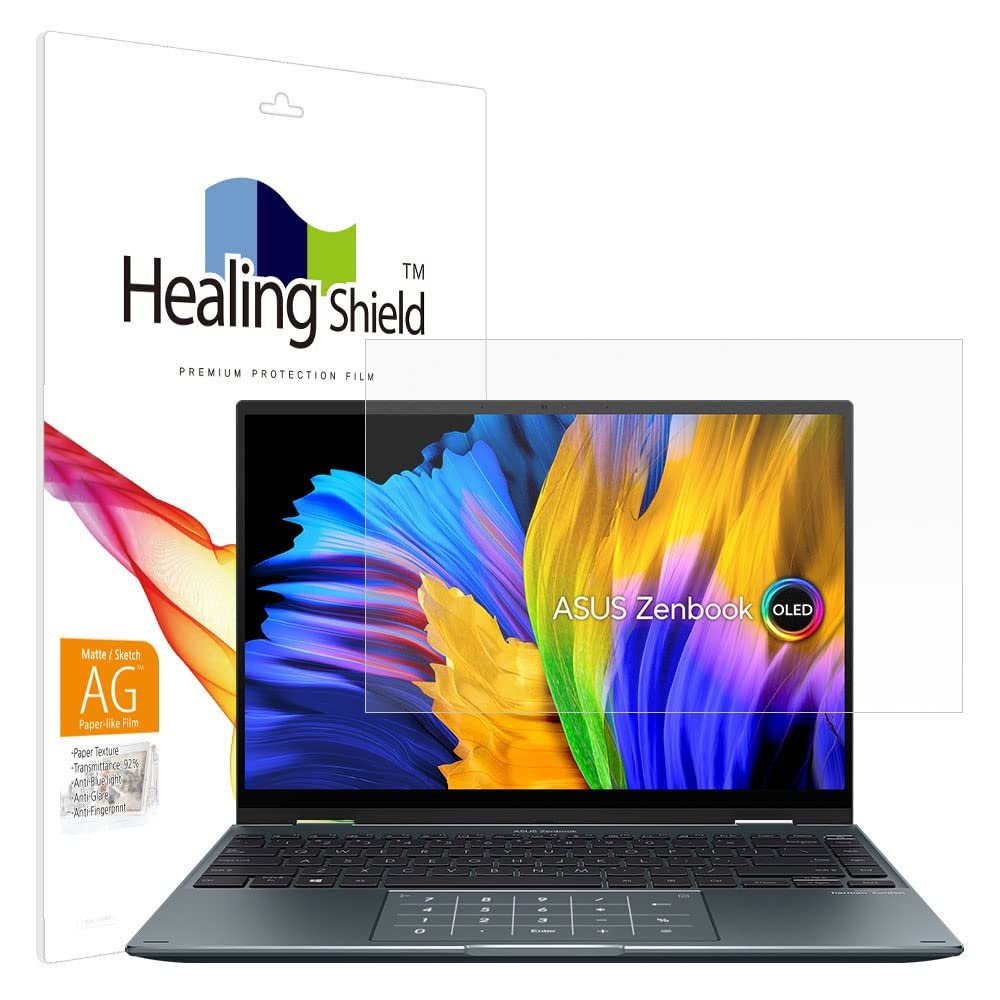 Healingshield Screen Protector Paper-Like Eye Protection Anti Blue Ray Anti Glare Paper Texture Film Compatible with ASUS ZenBook Flip 14 UP5401