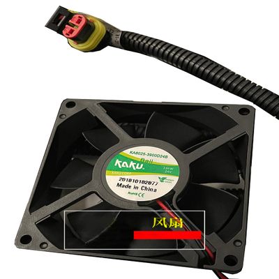 Zyvpee 8cm KA8025-3900D24B 24V 80mm 3.84W 2Wire Ball Bearing Car Cooling Fan 80x80x25mm