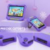 All-New H D 8 Case, Tablet 8 Case for Kids(12th Generation, 2022 Release/10th Generation, 2020 Release) -Auorld Lightweight Shockproof Case with Handle for All-New 8 inch Tablet -Purple view 2