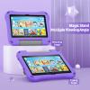 All-New H D 8 Case, Tablet 8 Case for Kids(12th Generation, 2022 Release/10th Generation, 2020 Release) -Auorld Lightweight Shockproof Case with Handle for All-New 8 inch Tablet -Purple view 3