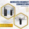 Retevis RB39P Bluetooth Two Way Radio, Wireless Walkie Talkies with Earpiece, Ultra-Slim, License-Free, Hands Free for Restaurant Retail School Healthcare (10 Pack) view 4