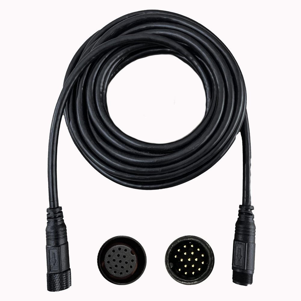 18 Pin Extension Cable Cord for Monitor Display of Backup Camera System Rear Side View Reverse Camera Car Video Extension Wire AV Extension Cable for RV Trailer Camper Truck Bus (5m/16.4ft)