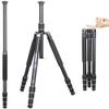 INNOREL RT45A Professional Camera Tripod 6061 Aluminum Alloy Travel Compact Portable Photographic Tripod Monopod for DSLR Camera Camcorder Camera Stand 62in/157cm Tall, Load 33lb/15kg(Only Tripod) view 1