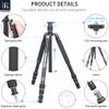 INNOREL RT45A Professional Camera Tripod 6061 Aluminum Alloy Travel Compact Portable Photographic Tripod Monopod for DSLR Camera Camcorder Camera Stand 62in/157cm Tall, Load 33lb/15kg(Only Tripod) view 4