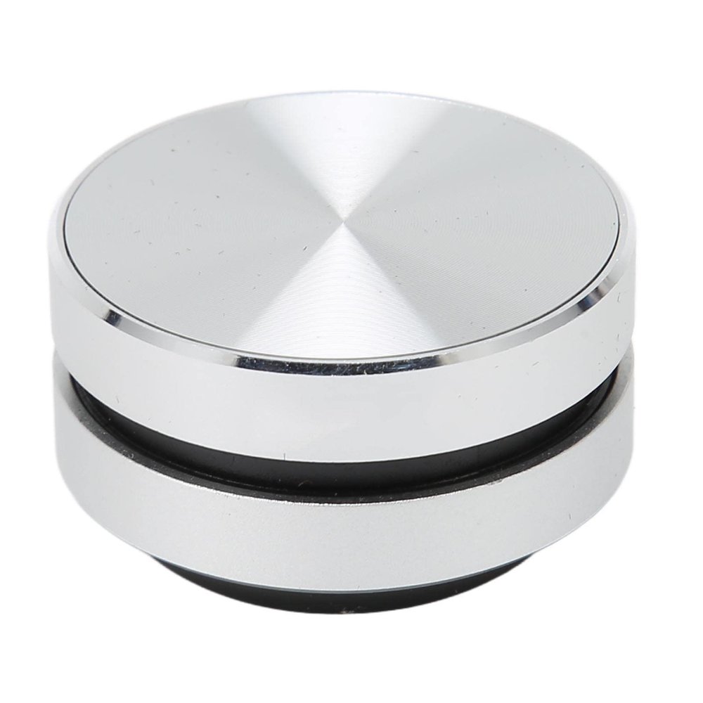 ASHATA Bluetooth Bone Conduction Speaker, Stereo Magnetic Portable Mini Speaker, DIY Sound Experience Such as Luggage, Guitars, Wooden Tables (Silver)