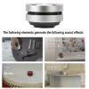 ASHATA Bluetooth Bone Conduction Speaker, Stereo Magnetic Portable Mini Speaker, DIY Sound Experience Such as Luggage, Guitars, Wooden Tables (Silver) view 3
